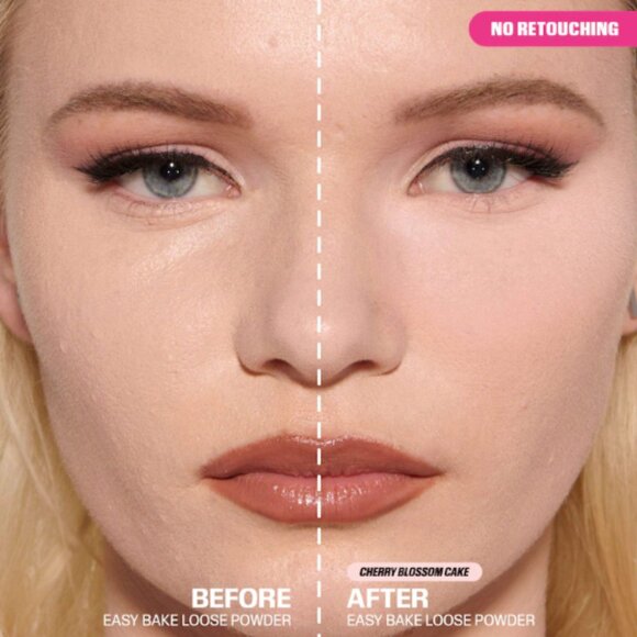 NIB Huda Beauty Easy Bake Loose Baking & Setting Powder Cherry Blossom Cake - Picture 8 of 16